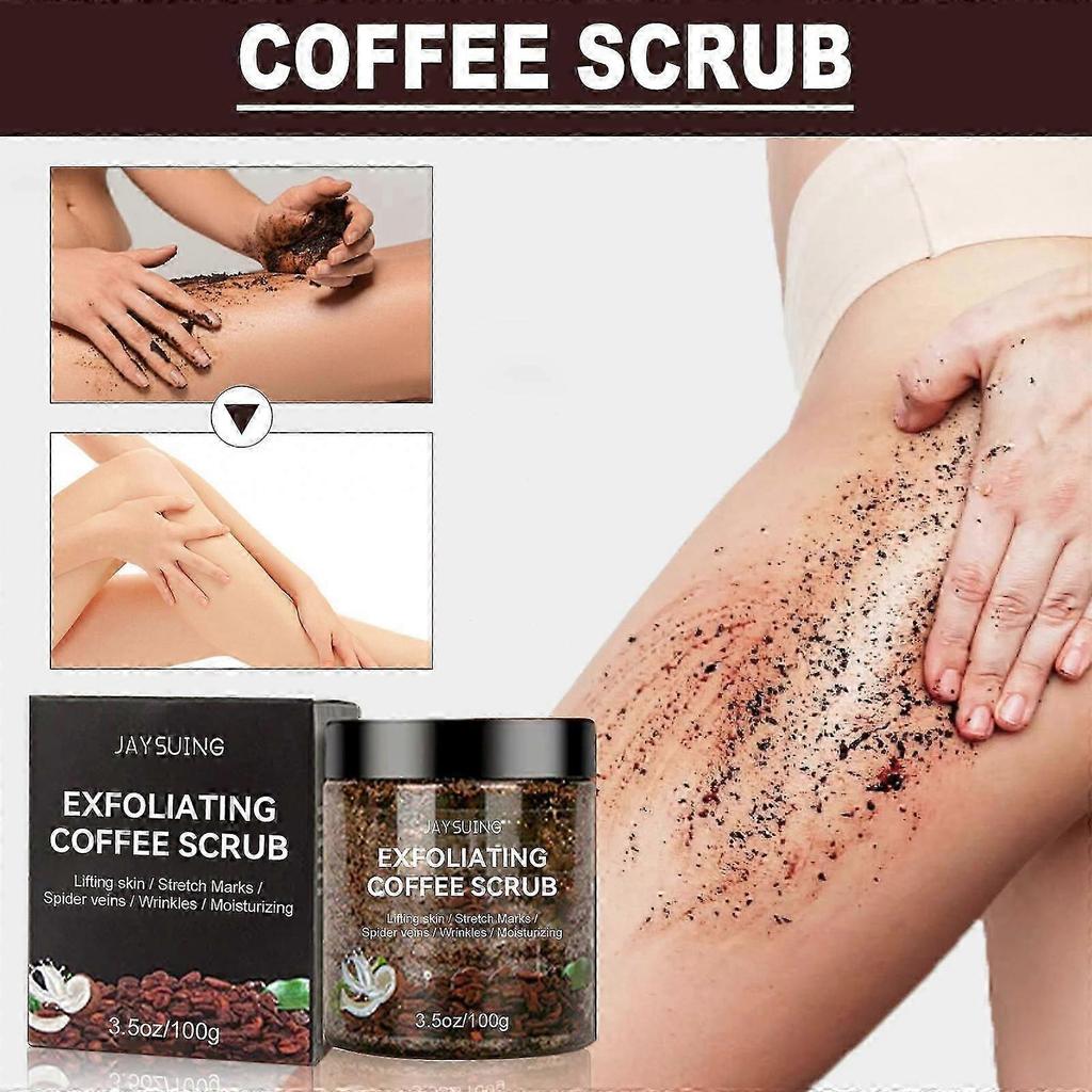Coffee Face Body Scrub Skin Exfoliating Brightening Treatments