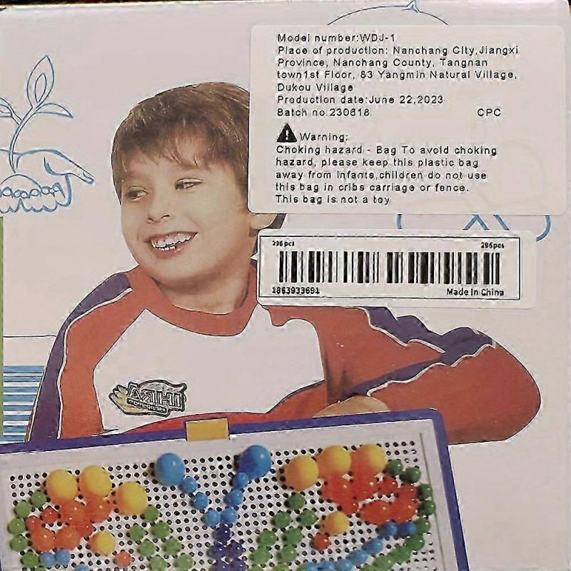 296pcs Jigsaw Puzzle Creative Mushroom Nails Pegboard Educational Building Bricks Diy Peg Puzzle Toys 3d Games Party Gift For Kids