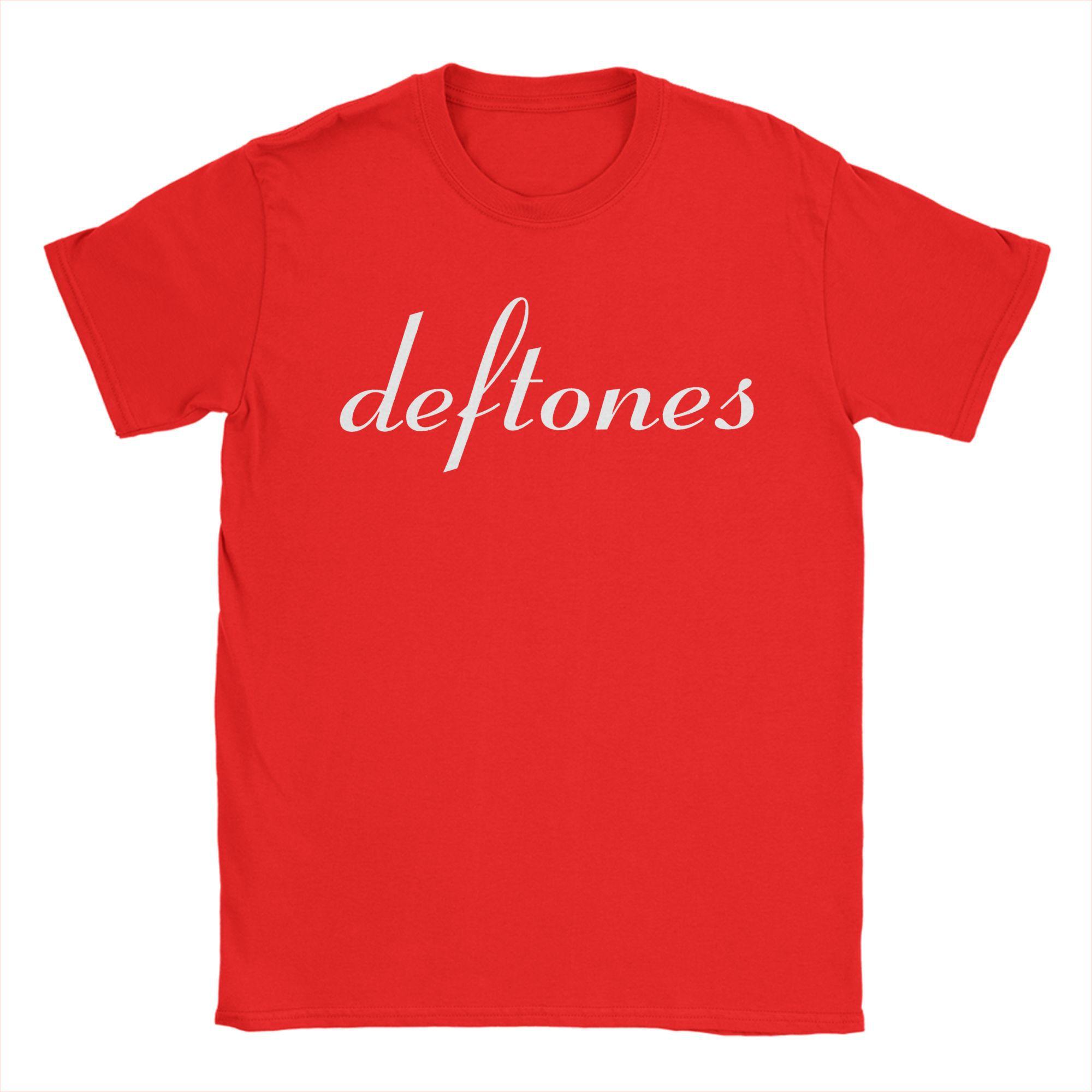 

Уличная футболка Летняя Deftones Рок-группа Хиппи Футболки Хлопковая футболка для мужчин Потрясающий узор Футболки с коротким рукавом S