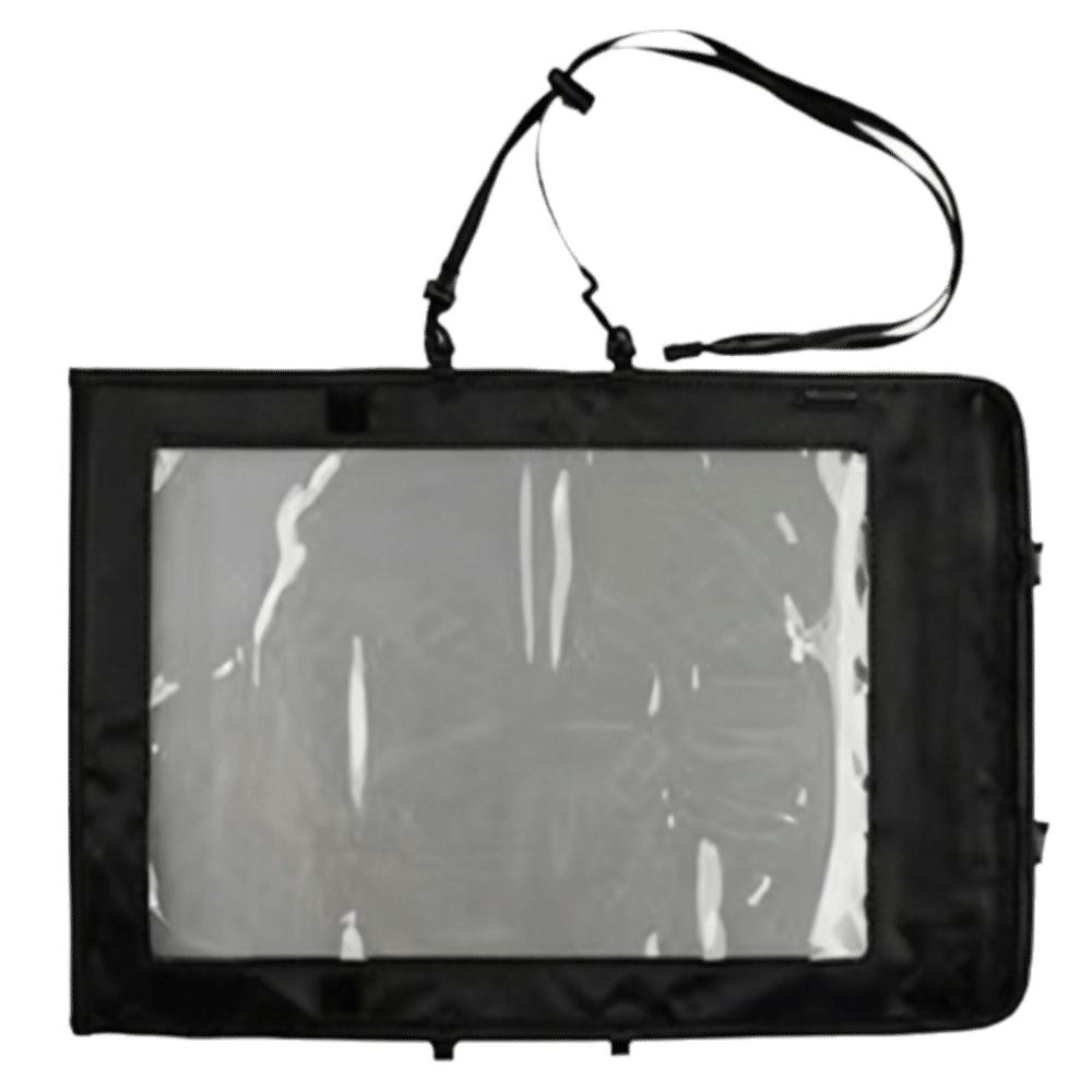 Double Zipper Map Case Clear Window Waterproof Pouch Transparent Holder Outdoor Navigation