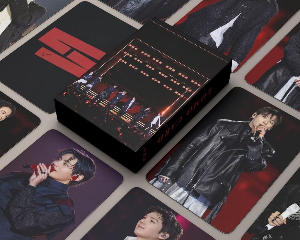55Pcs Photo Small Card New Album Boy Group Arir New Flash Card Lomo Card High-Definition Photo Collectible Cards Fans Gifts
