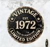 Vintage  Limited Edition Round Metal Sign Retro Aged to Perfection Wall Decor for Bar Cafe Home