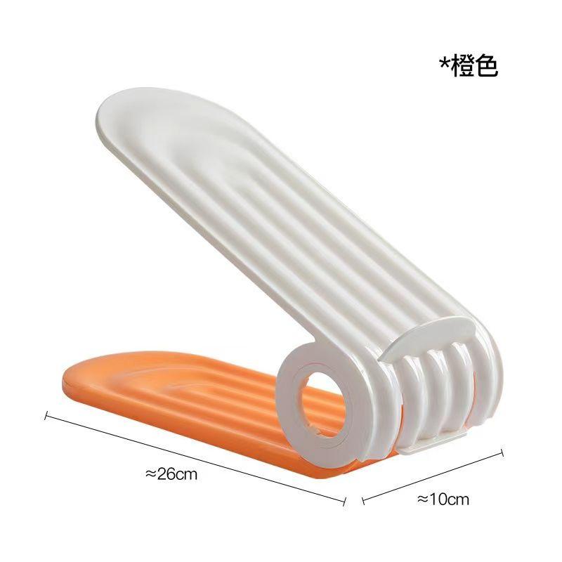 

Креативная регулируемая двухслойная полка для обуви для домашнего хранения обуви. 26*10*7cm оранжевый