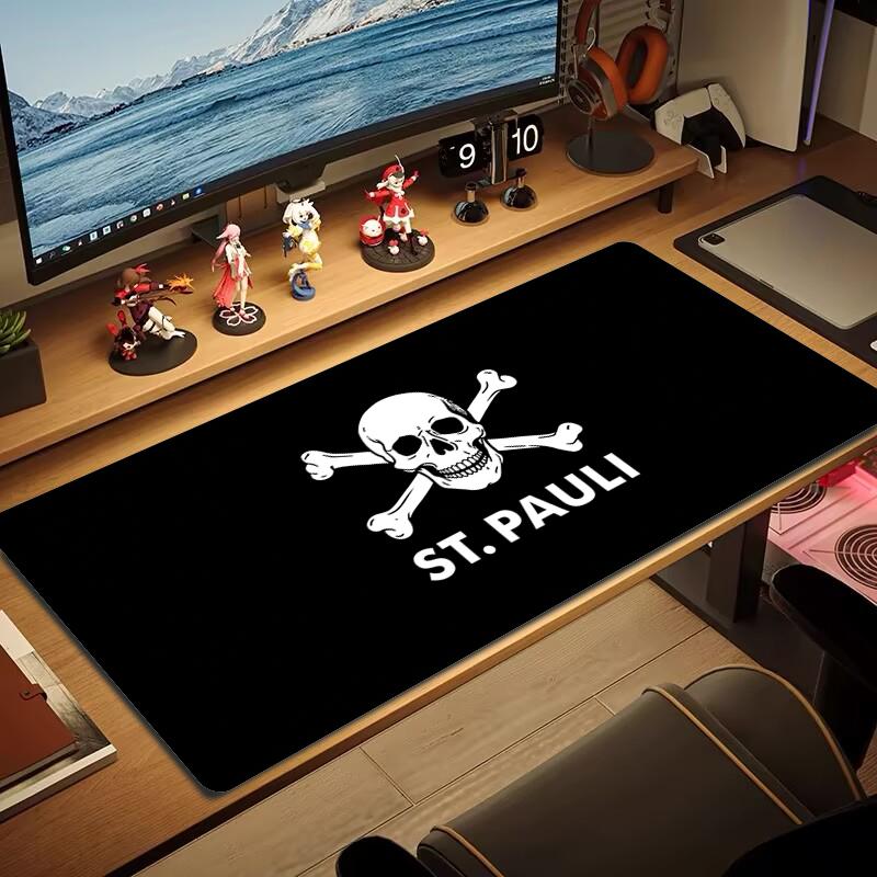 St. Pauli FC Mouse Pad Large Gaming Table Cushion Non-slip Laptop Tablet Big Mousepad XXL Mat Mini PC Playmat With Lock edge_xia