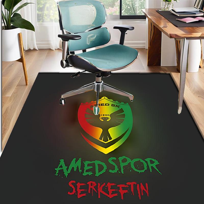 Amed SK Pattern Rug, Indoor/Outdoor Mat, for Picnic, Gameroom, Bedroom, Office, Living Room, Home Decor Carpet, Birthday Gift