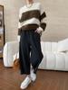 Sinan Retro Striped Loose Knit Sweater SN6772