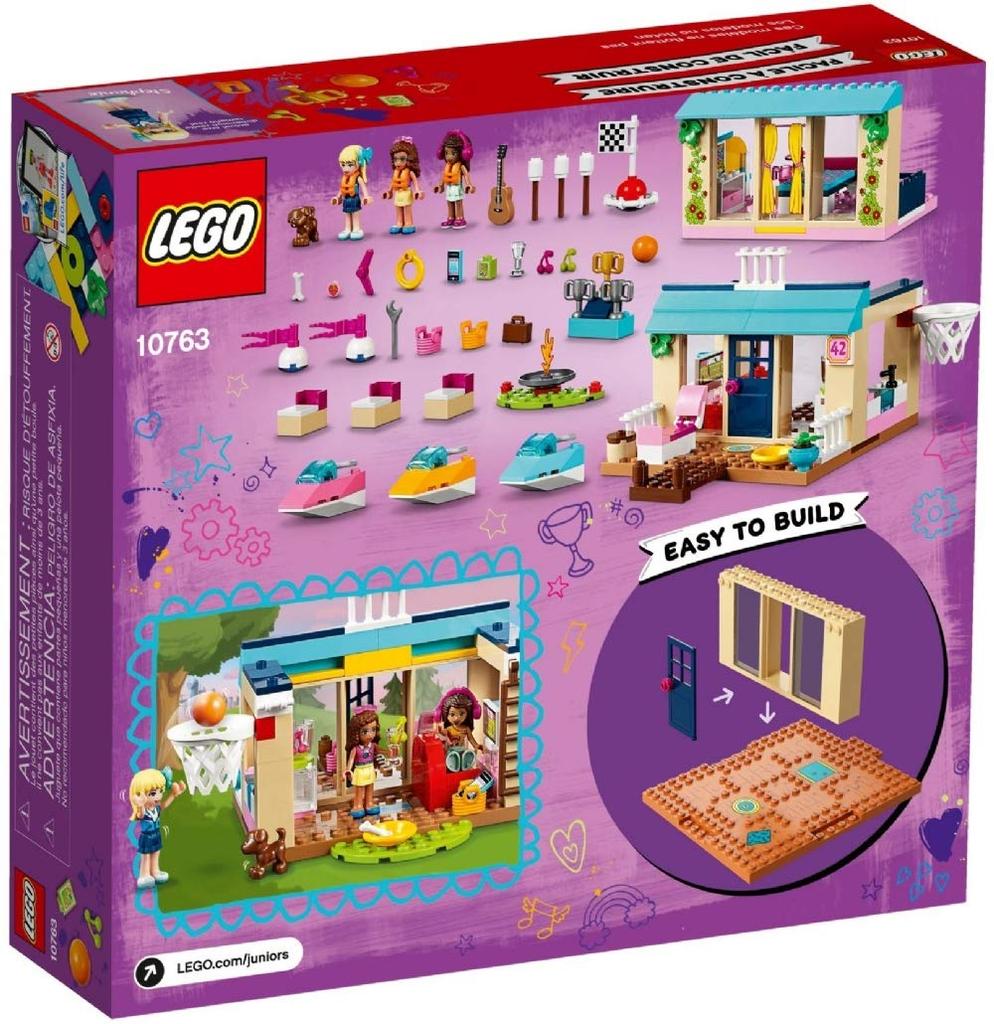 LEGO Juniors Lakeside House 10763 Bausatz Mehrfarbig Stephanie's (215 Stück),