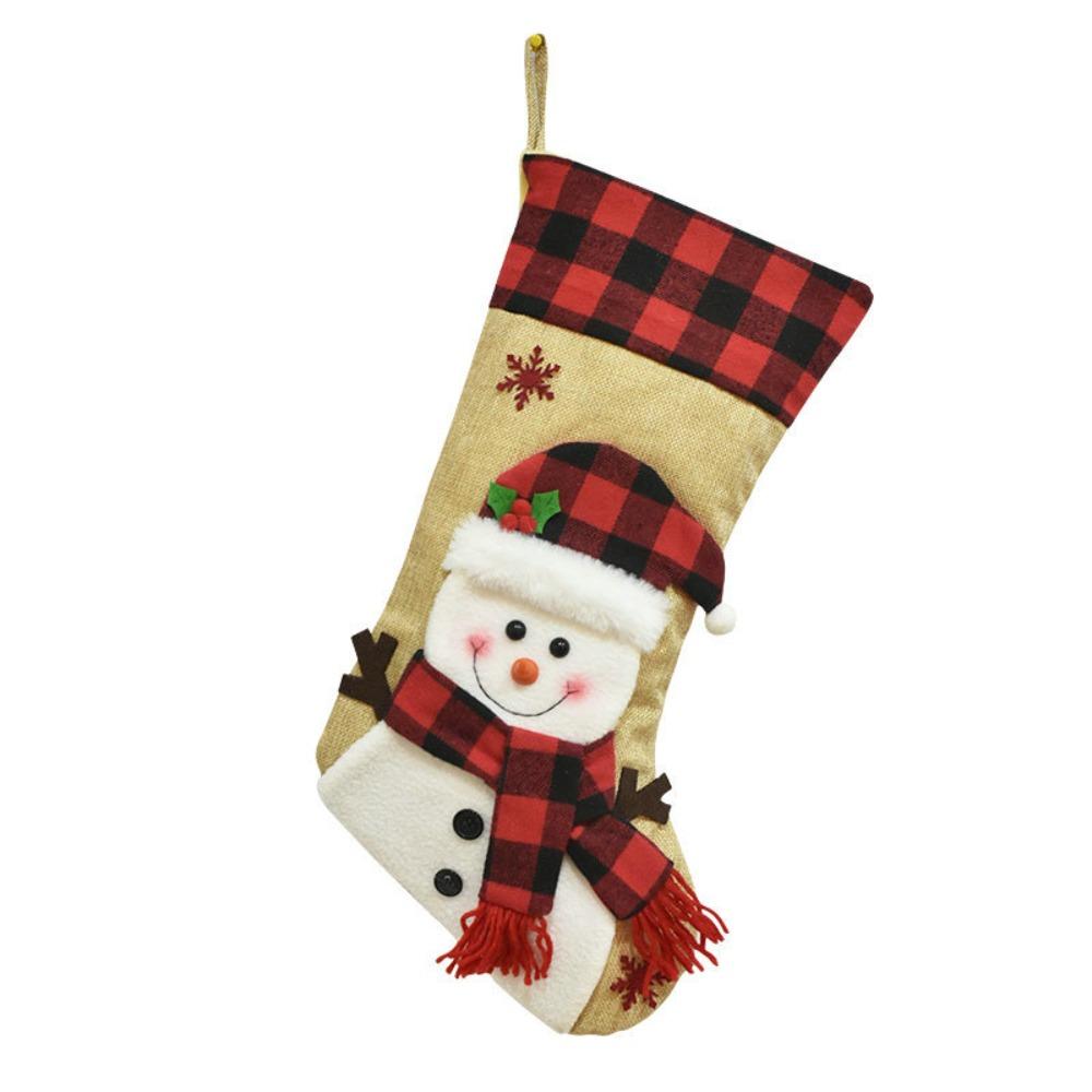 Hanging Christmas Gift Socks Large Size Xmas Gift Bag Navidad Christmas Stocking  Christmas Decor