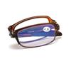 Vintage Portable Ultralight Folding Reading Glasses with Box TR Frame Anti-blue Light Eyeglasses Men Women Presbyopia Eyewear
