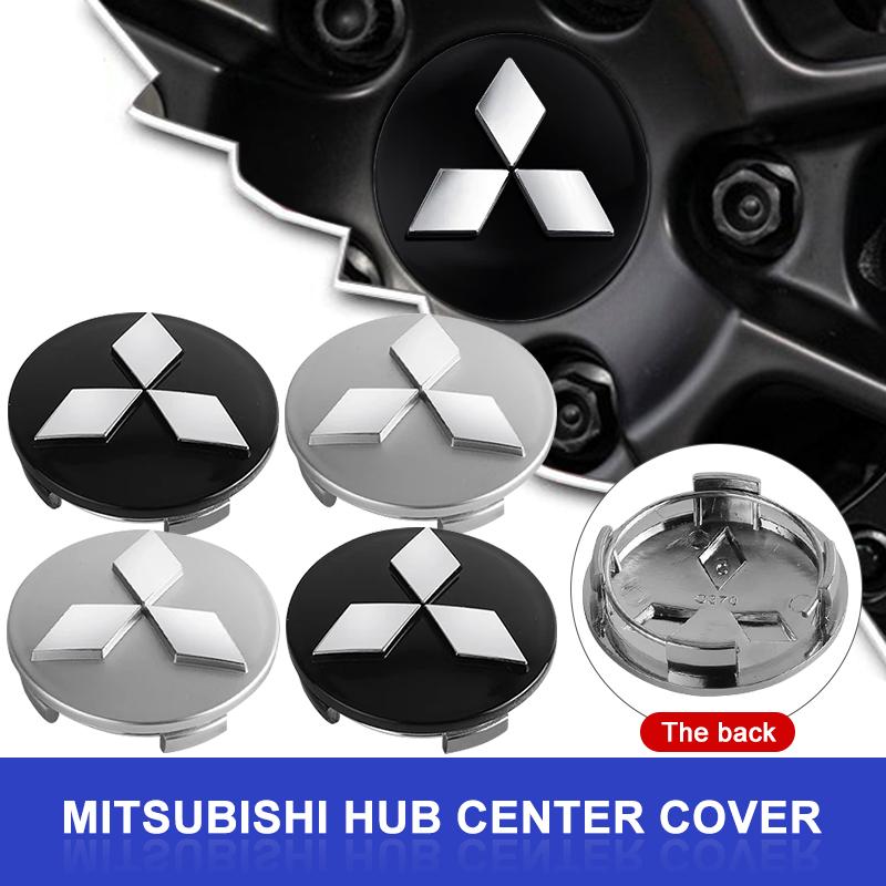 4Pcs 60mm Car Wheel Center Hub Caps Rim Hubcap Cover Badge For Mitsubishi ASX Lancer Pajero Outlander L200 Delica Eclipse WJ4