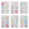 6 Grids Mix Colors Resin Bow Cute 3D Nail Charms Decorations Accessories Bowknot For Nails Art Diy Manicure Tips