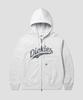 Dickies Baseball Zip-Up Hoodie White Melange