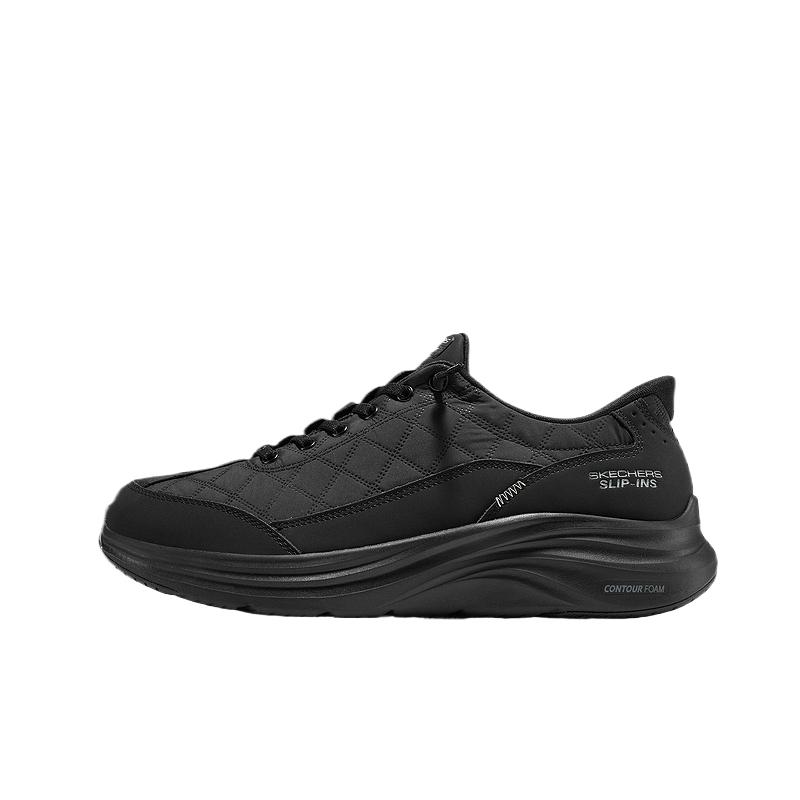 Skechers Round Toe Lace-Up Fit Low-Top