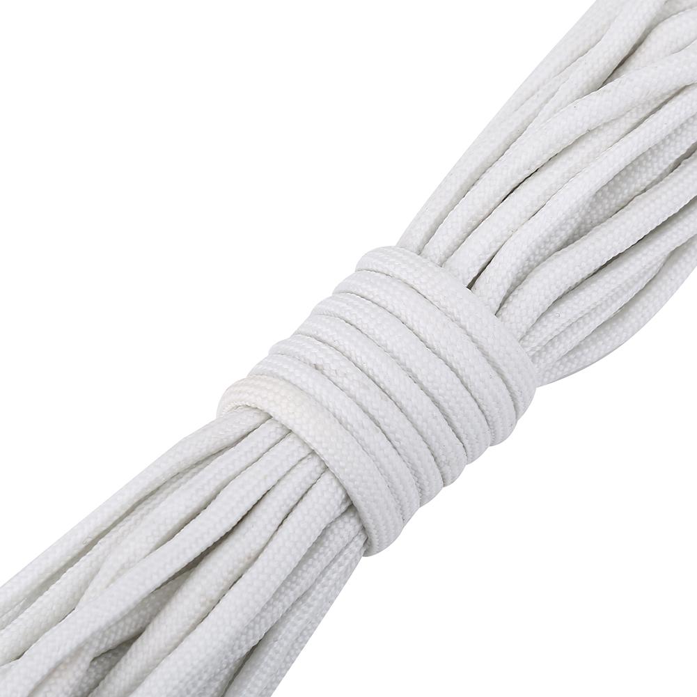 Luminous Paracord Cord Lanyard 9 Cores Outdoor Survival Glow In the Dark Parachute Rope White