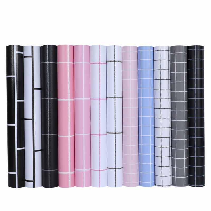 60cm*10m Thickened PVC Self-Adhesive Waterproof Plants Flowers Patterned Wallpaper DIY Furniture Renovation Home Decor Wall Sticker
