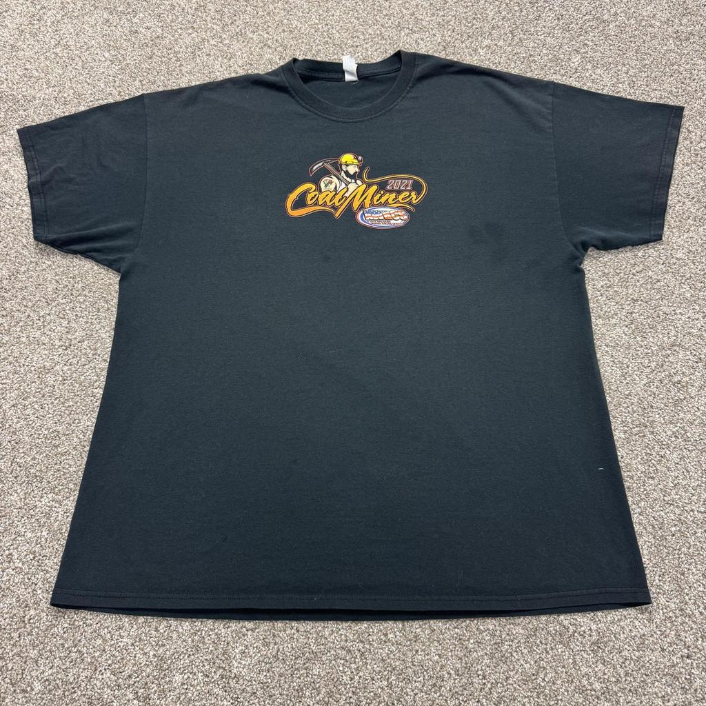 Coal Miner 2021 Racing Shirt Mens 2XL Black Jerzees Graphic Tee T-Shirt Unisex T-Shirt