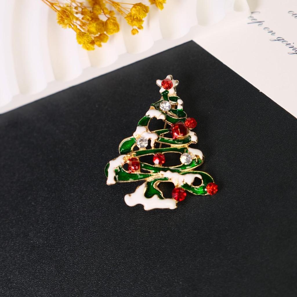 New Holiday Brooch Series: Santa Claus & Christmas Tree Festive Pins