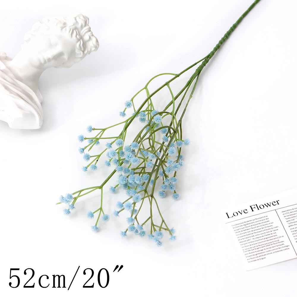 Blue Artificial Flowers Bouquet Rose Fake Flowers for Indoor Home Decor Garden Wedding Party Decoration Outdoor Vase Accessories