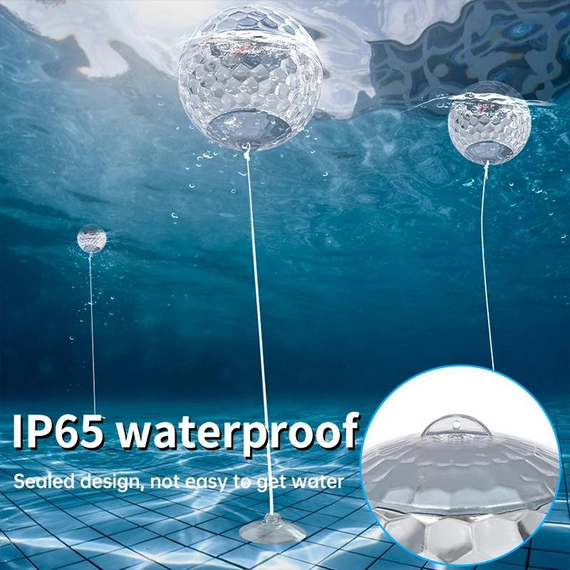Floating Pool Lights, Floating Solar Pool Lights with RGB Color Changing Waterproof Pool Lights That Float for Swimming Pool