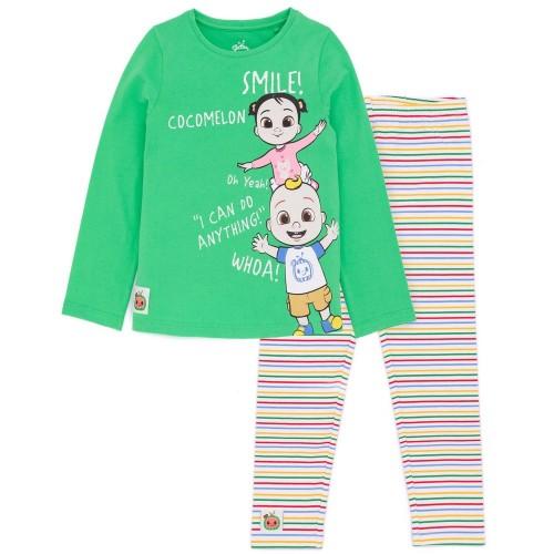 Cocomelon Childrens/Kids Long-Sleeved T-Shirt And Leggings Set