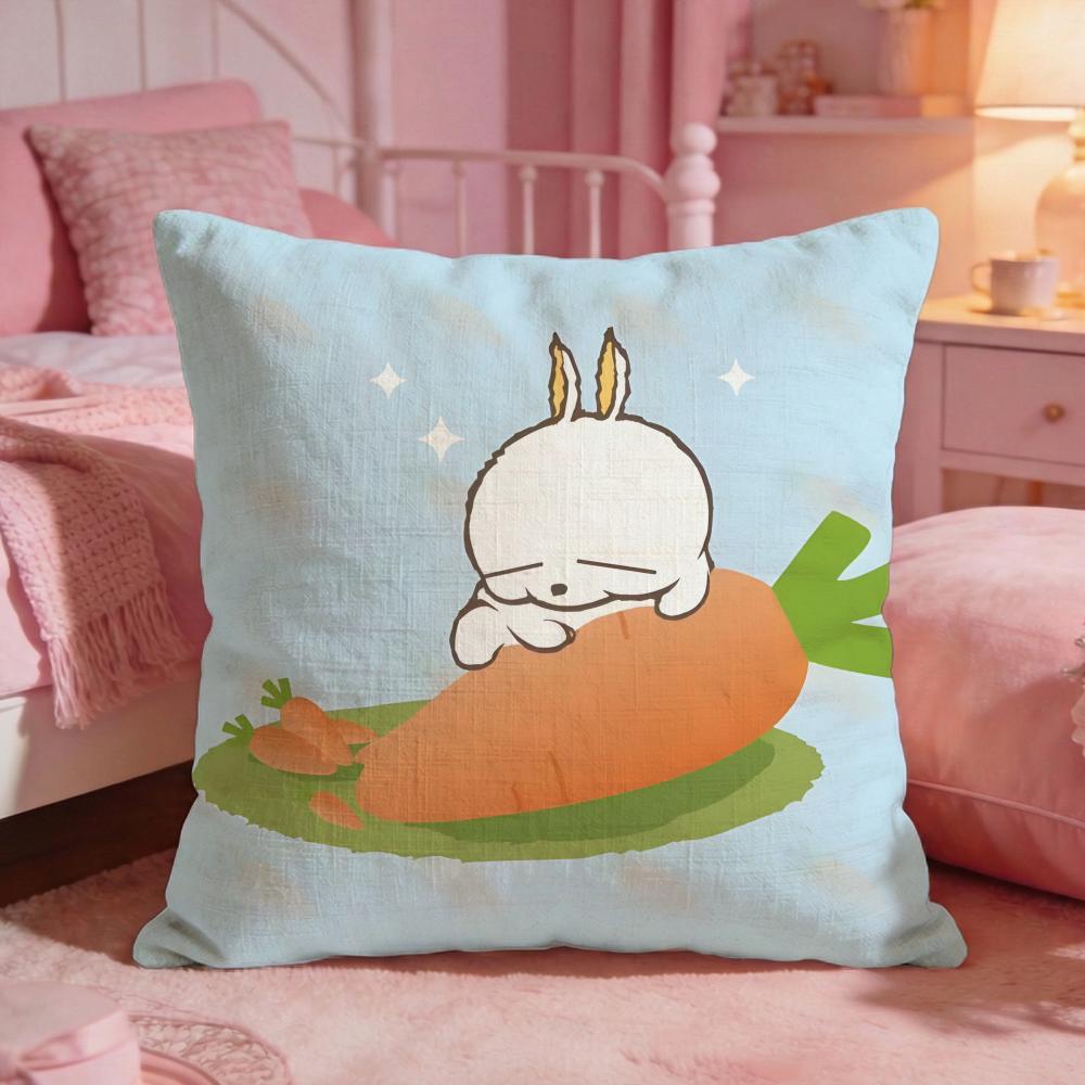 MMASHIMAROs Cute Cartoon Cushion Cover Premium Comfort Reversible Pillow Cove Two In One Design For Any Room Car Interior