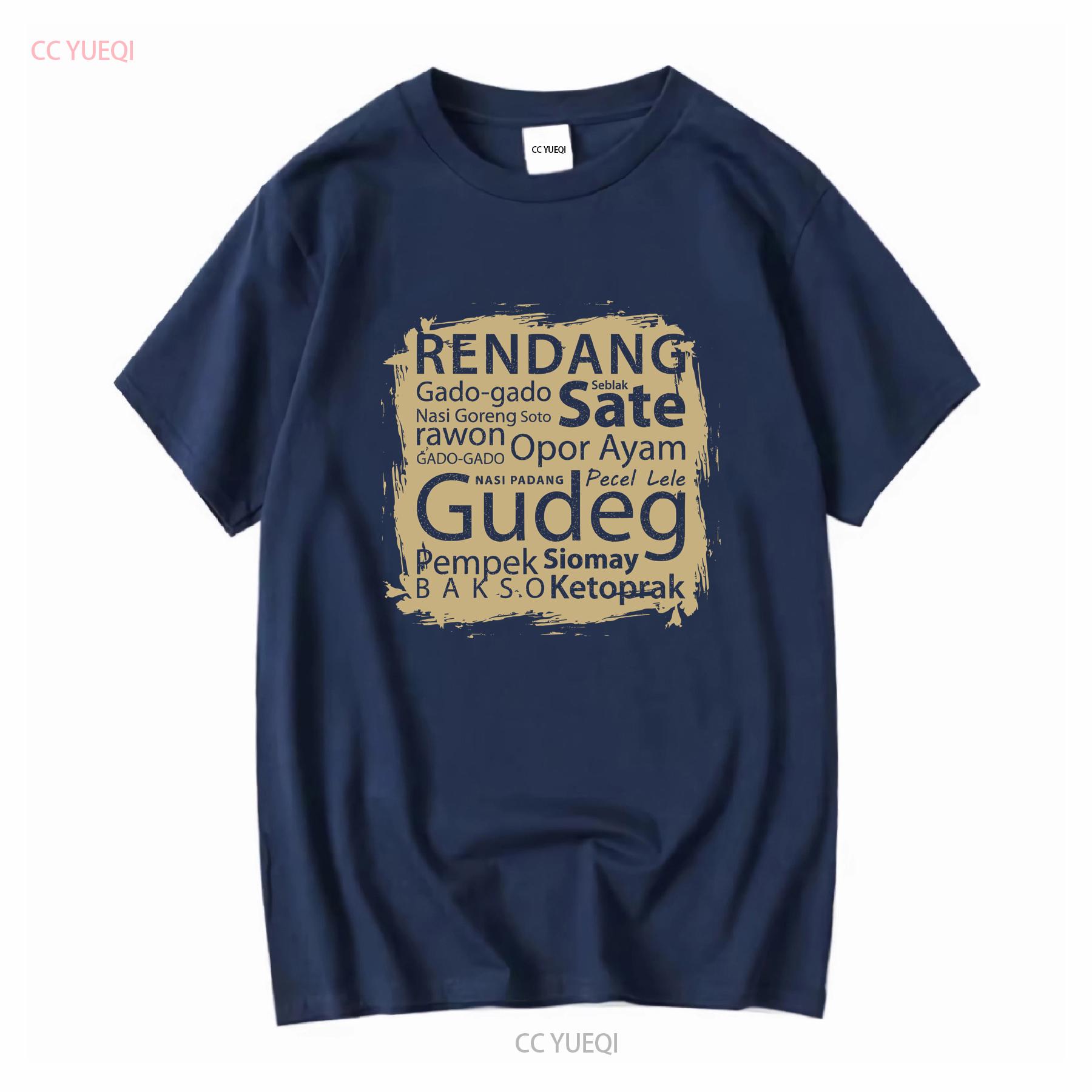 ZheXiong TEE Nieuw Beperkt Top Favoriet Indonesi&euml; Eten Indonesische Liefhebbers T-shirt vintage Gewassen Uitgerekt mode Veelzijdig Licht Zacht L