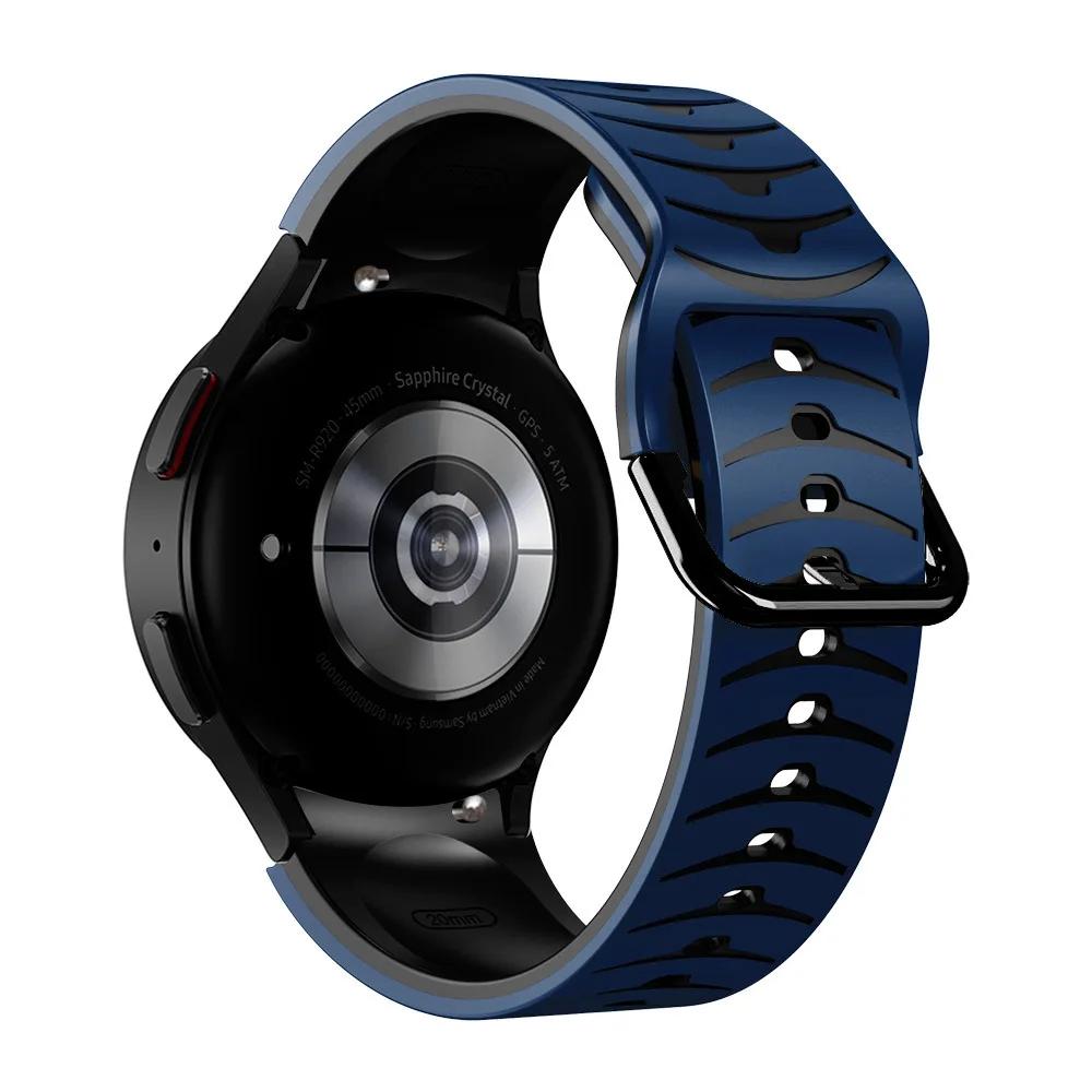 No Gaps For Samsung Galaxy Watch 4/5/6 44mm 40mm Band 4/6Classic 47 46 43mm Silicone Correa Bracelet For Galaxy 5 Pro 45mm Strap