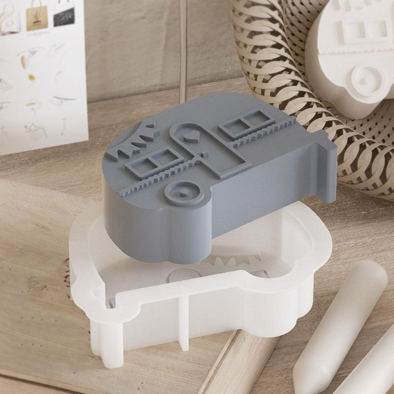 Practical Sturdy Silicone Candle Base Mold Fashion Accessory Portable for Epoxy Plaster and Craft Supplies Creation