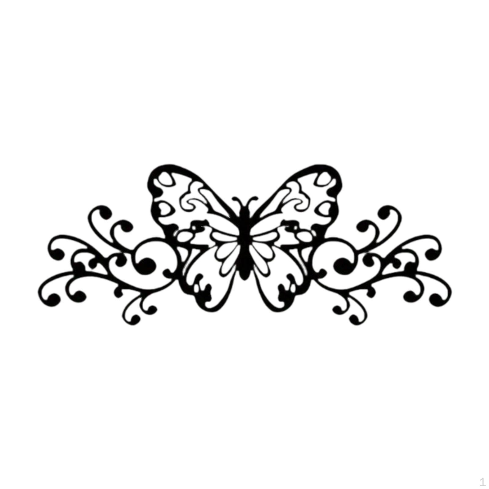 

Черная металлическая бабочка, Бохо домашний декор, Железное рустикальное настенное искусство, Подвесной вид для спальни ванной комнаты