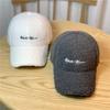 Lamb Wool Hat for Women In Autumn and Winter All Match Fashionable Plush Peaked Hat Winter Lamb Wool Baseball Cap Winter Korean Style Trend