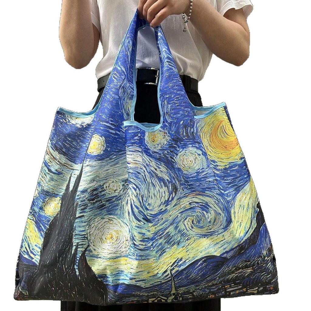 Borsa Tote da Viaggio Pieghevole Ecologica con Cartoni Animati - Borsa da Shopping a Spalla Singola di Grande Capacità per Donne