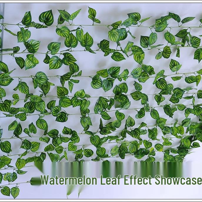Artificial Rattan Ivy Vine with Green Grape Leaves and Chlorophytum Ceiling Decor