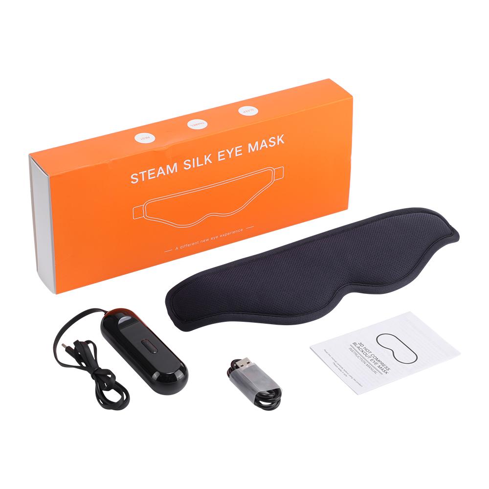 3-Level Heated Eye Mask Reusable Electric Steaming Eye Massager For Sleeping Eye Puffiness Anti Dark Circle Patch Eye Care