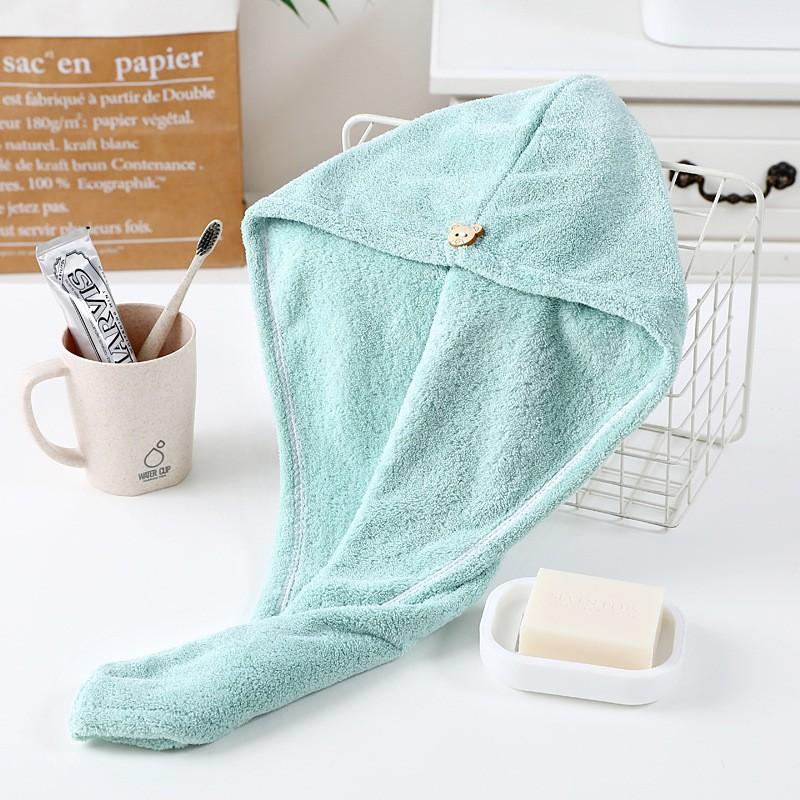 Dry Hair Cap Water-absorbing Bag Headscarf Thickened Triangular Cap Shower Cap Coral Fleece Quick-drying Towel