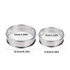 Stainless Steel Tarts Rings Double Edges Design, Safe Stable Baking Tool for Cakes and Dessert