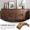 10pcs Corner Bracket Iron Fixing Brace Corrosion Resistant Sturdy Connector For Furniture Table Bed Shelf Woodworking Repair
