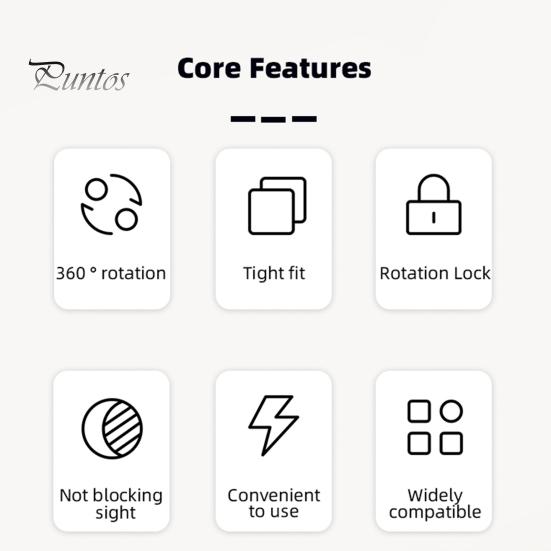 Suport pentru cameră pentru parasolar auto Rotație de 360 de grade Blocare anti-alunecare Suport video Vlog rezistent la șocuri Suport pentru cameră sport pentru GoPro pentru Osmo Pocket 3