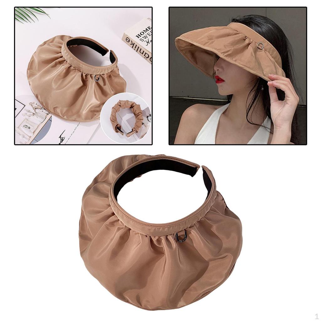 Outdoor Hat Visors Women Travel Empty Accessories Hiking Large Brim Ponytail s