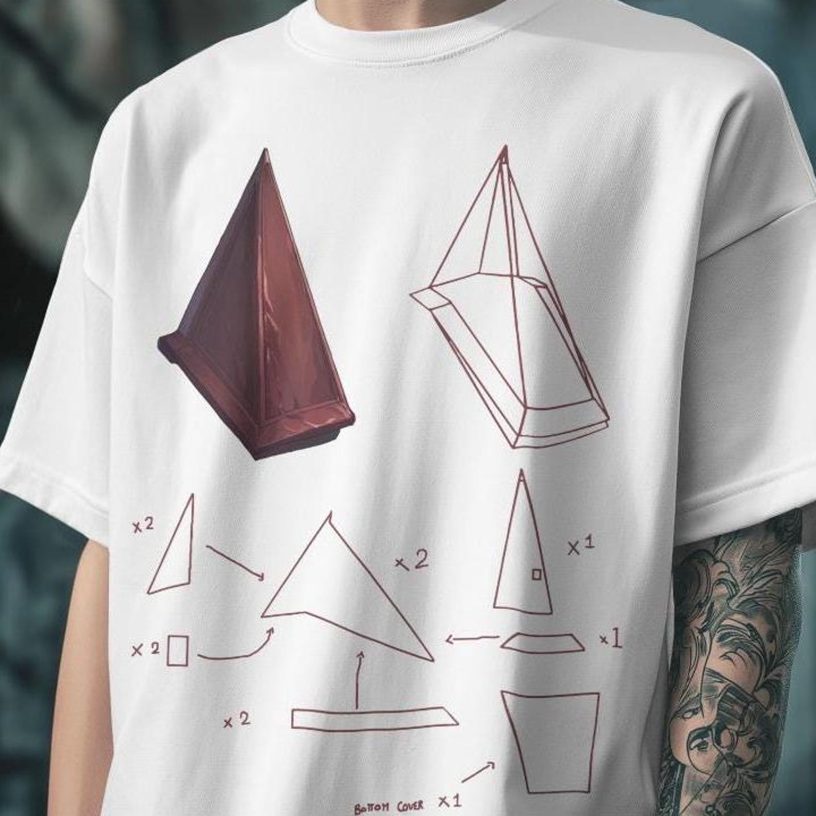 Silent Hill Pyramid Head Graphic Shirt: Gamer Gifts L