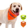 Fluorescent Reflective Dog Bib: Lightweight Luminous Pet Scarf with Velcro
