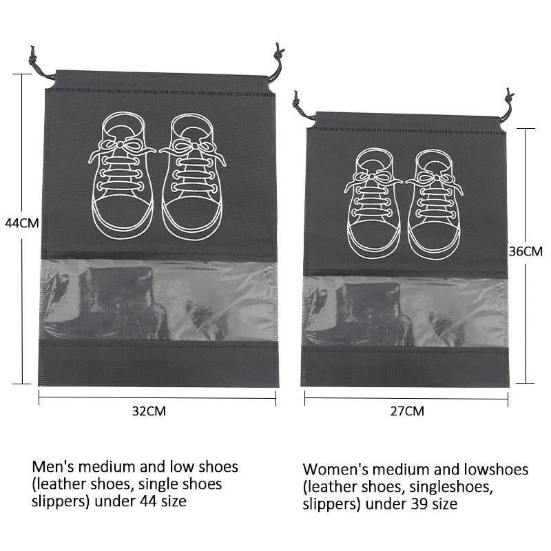 Shoes Storage Bags Closet Organizer Non-woven Travel Portable Bag Waterproof Pocket Clothing Classified Hanging Bag