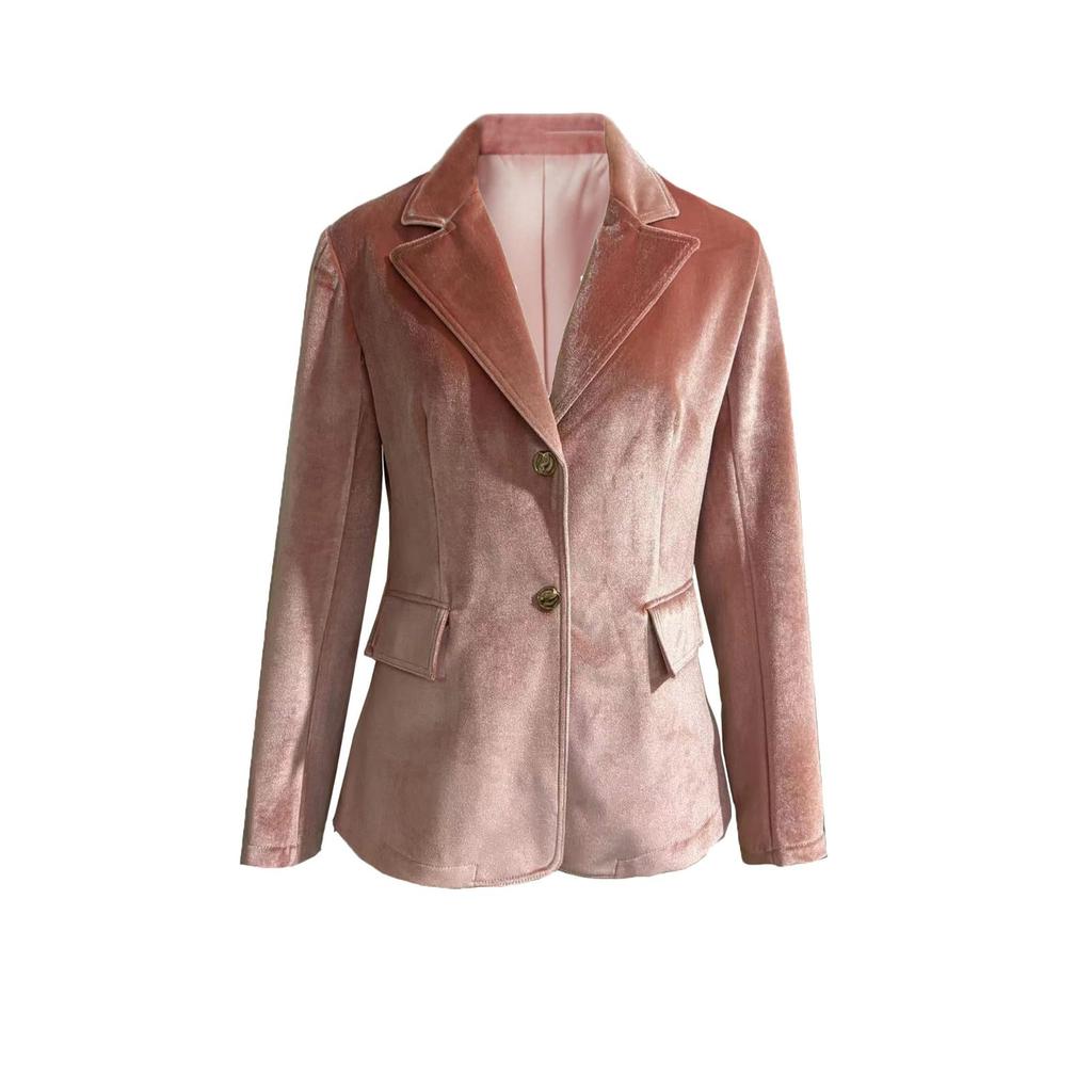 Giacca casual in velluto da donna per l'uso quotidiano