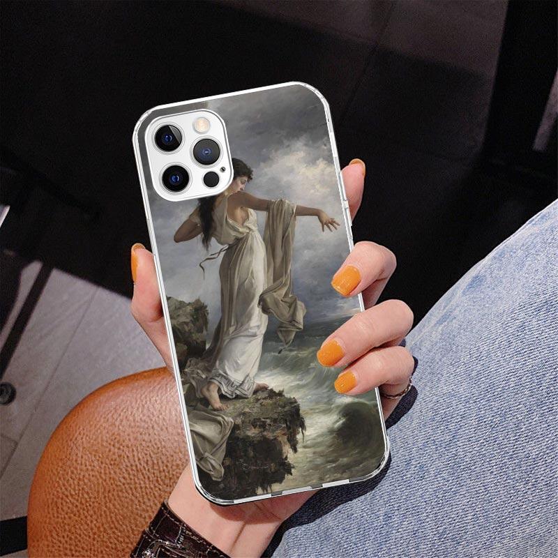 Paint Art Renaissance Phone Case For iPhone 17 Air 16 Pro Max 16E 15 + 14 Plus 11 12 13 Mini 7 8 SE Gift Print Cover Fundas 17 A