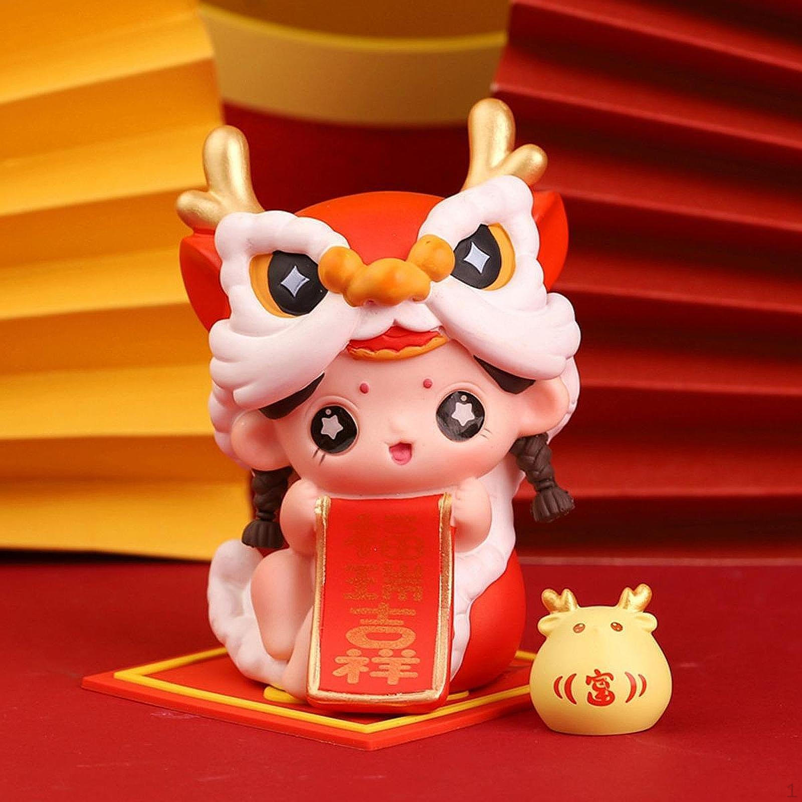 

Китайский Год Кукла Фигурка Автомобильная Панель Скульптуры Центральный Элемент Украшения Подарок Весна Style A