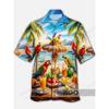 Camisa Hawaiana de Verano para Hombre Moda Loro Mar 3D Estampado Camisa Manga Corta Casual Camisas de Playa Blusa de Vacaciones Aloha