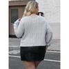 Base Layer Women's Top Plus Size Women's Clothing Sequin Embroidery Lips Personality Patchwork Pullover T-Shirt