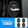 JYPK6 Silicone Car Door Lock Cover Protector Car Sticker for BMW Anti-rust Mute Switch Lock Sleeve Auto Door Protection Decor Interior