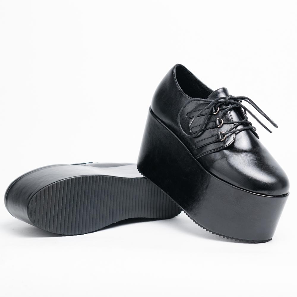 Unisex Extreme 10 cm Tacco Alto Oxford Piattaforma Goth Punk Cyber Gogo Protezione Piede Usura Stagionale