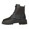 Fashionable Versatile Short Boots With Thick Heels Round Toes Autumn Winter Womens Trendy Solid Ankle Flat Boots Botas Mujer