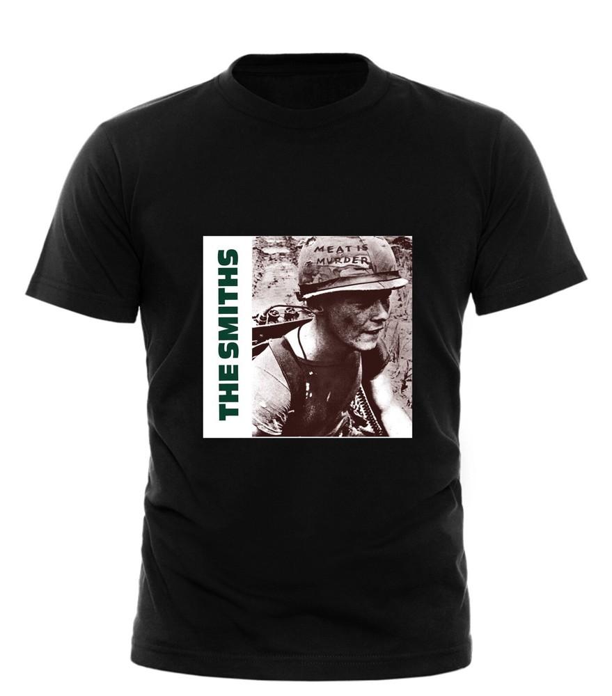 The Smiths Meat Is Murder T shirt Premium Quality Black White All Size Unisex T-Shirt M